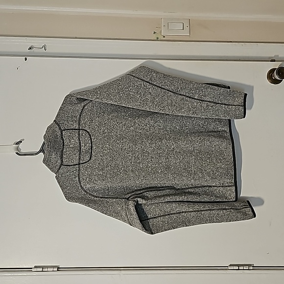 Mens LG AVIA Sweatshirt Grey Zipper Neck - Picture 4 of 6